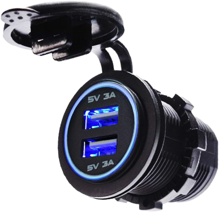 6A Quick charger Dual 2 Port Car USB Charger