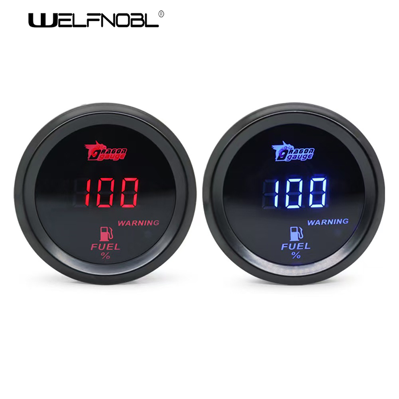 round oil pressure gauge warning detection