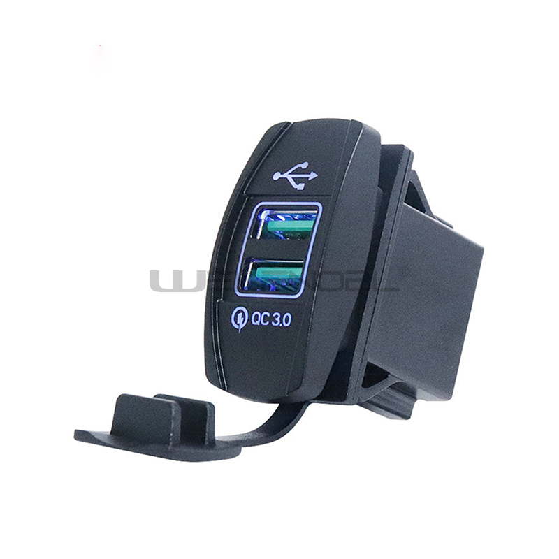2 ports usb quick car charger
