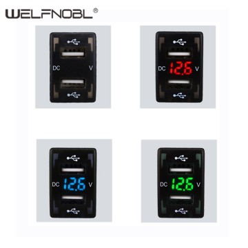 Car modification special Dual USB port socket charger