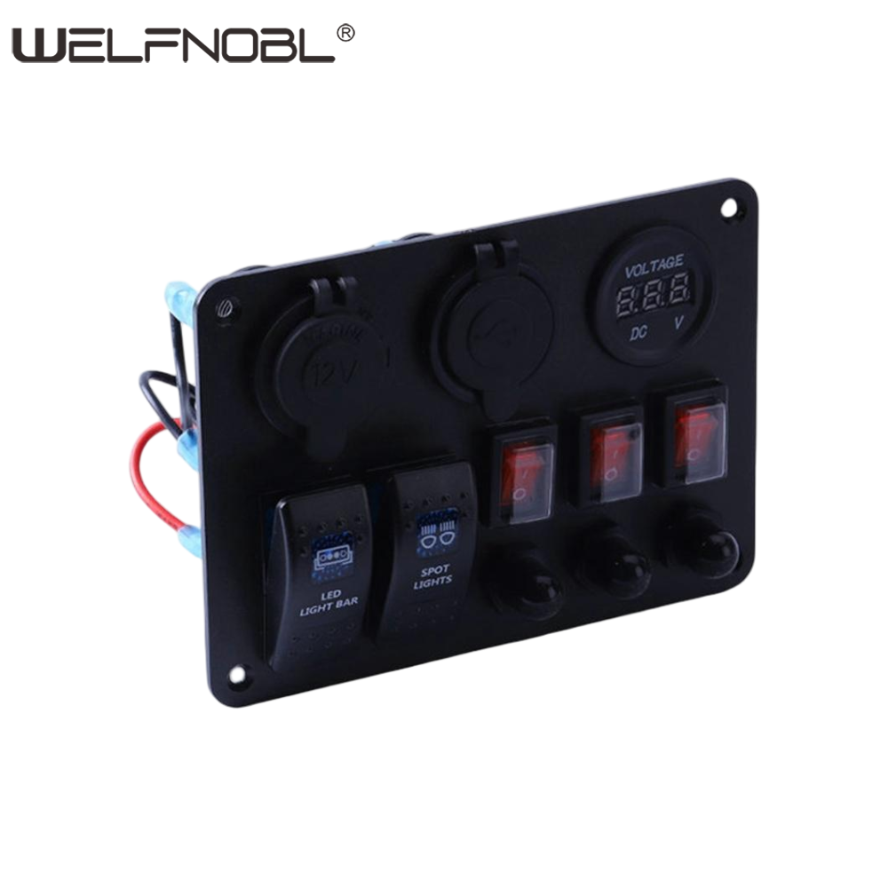 4 gang marine switch panel