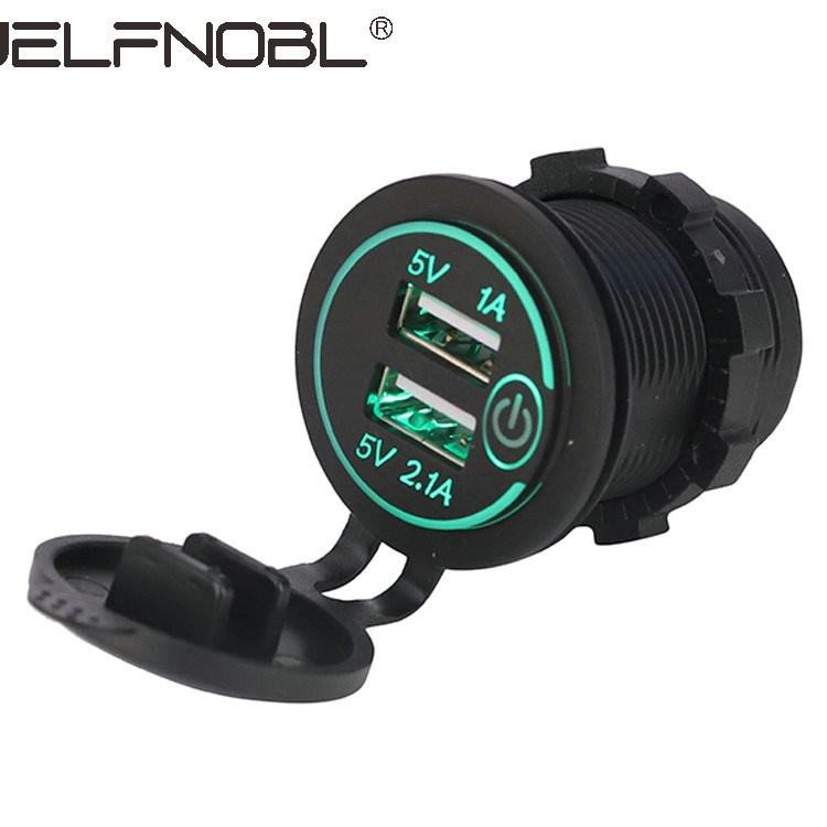 DS008B-T Car Charger Socket with On/Off Touch Switch