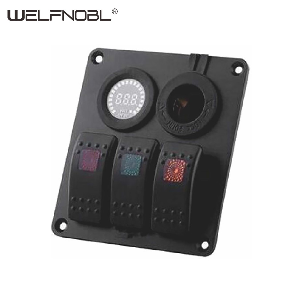 5 gang ship switch charger panel