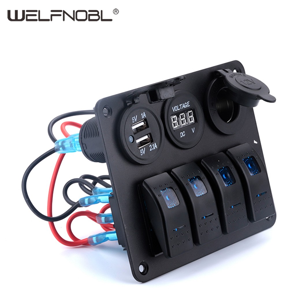 Enhance Your Vehicle’s Power Management with the 4 Gang Rocker Switch Panel