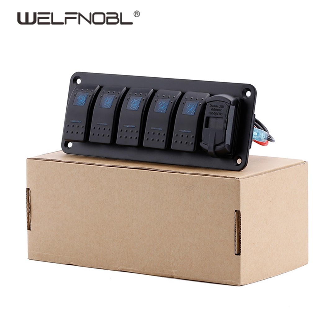 4/6 Gang Rocker switch panel
