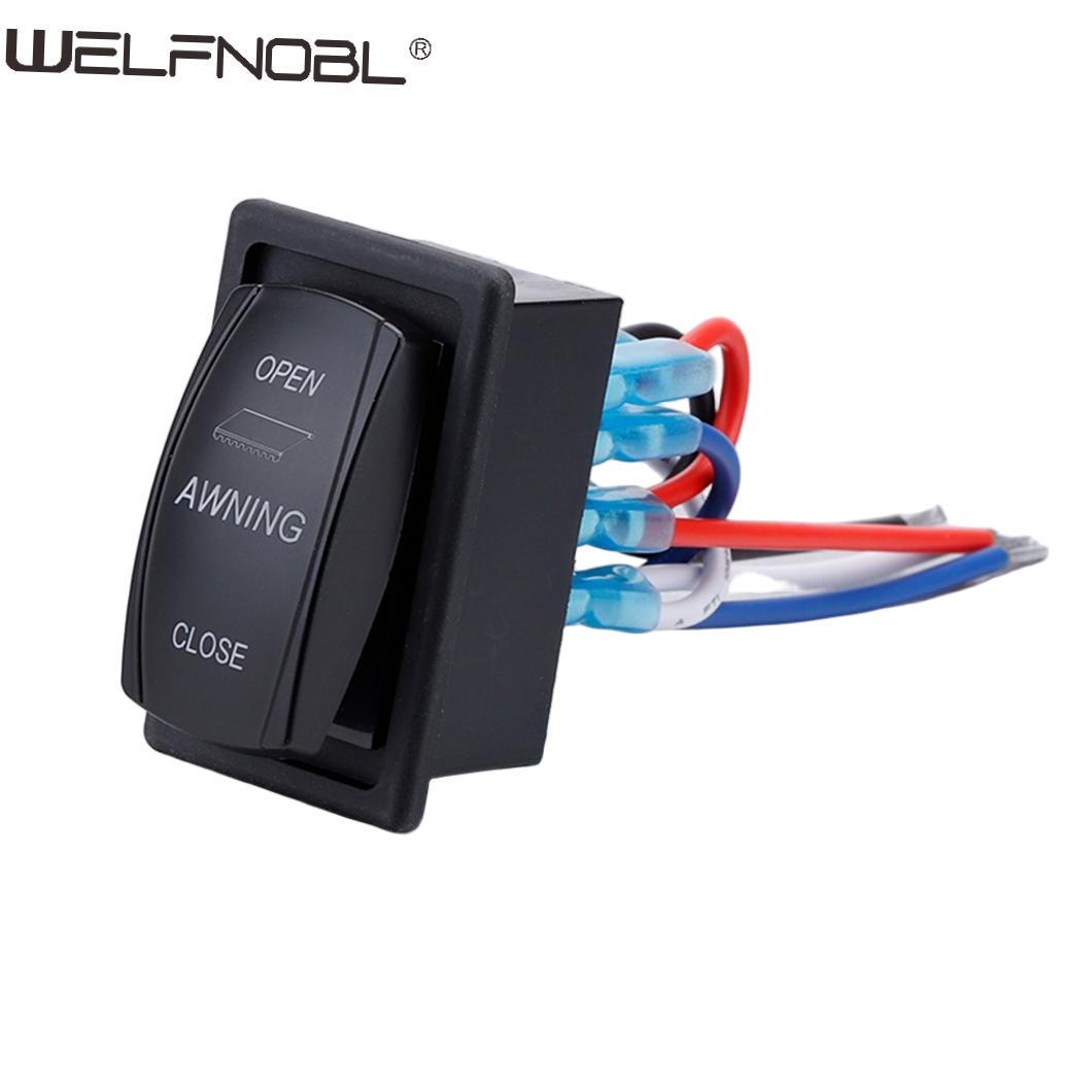 on-off-on 2 Color Led Light Rocker Switch