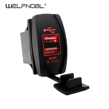 2 ports usb quick car charger
