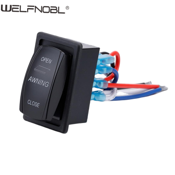 on-off-on 2 Color Led Light Rocker Switch