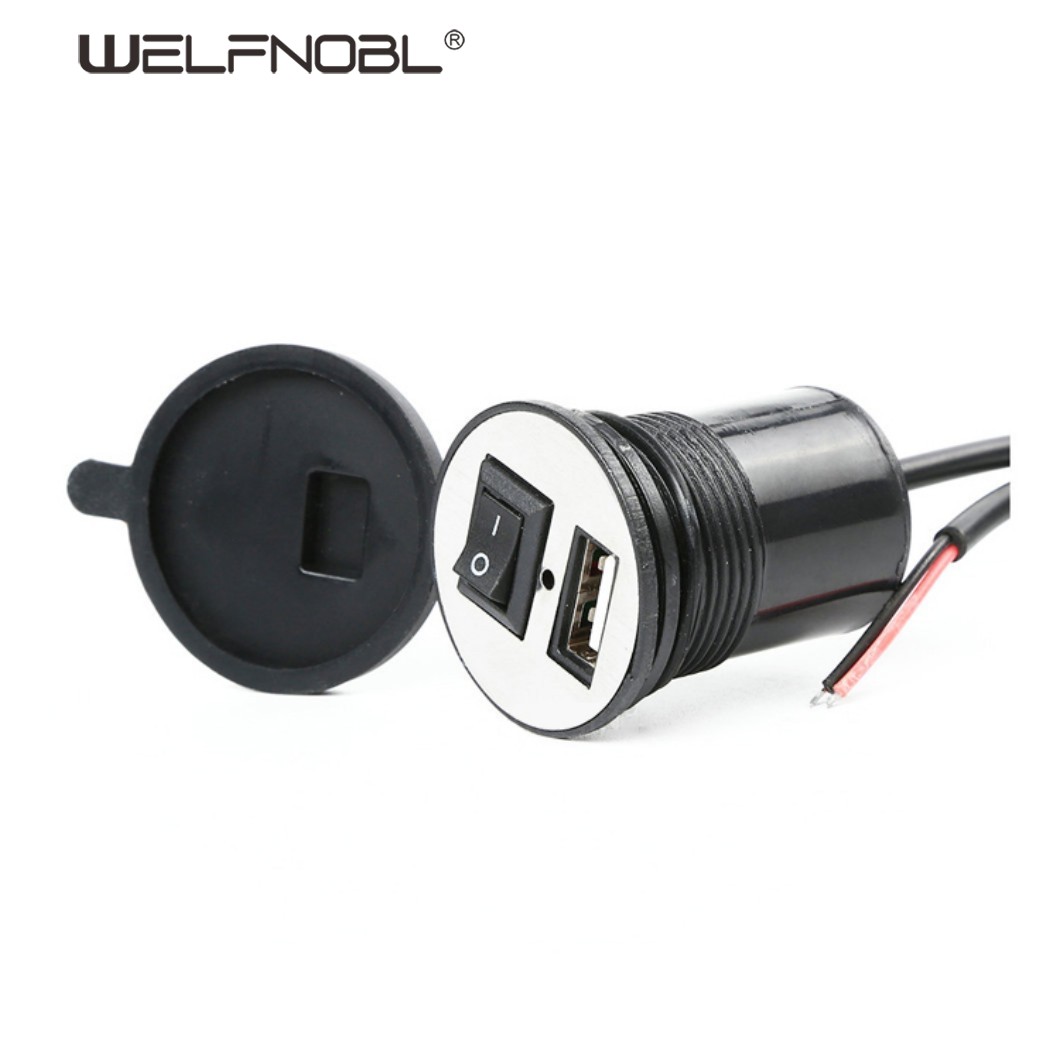 Waterproof Motorcycle USB with switch