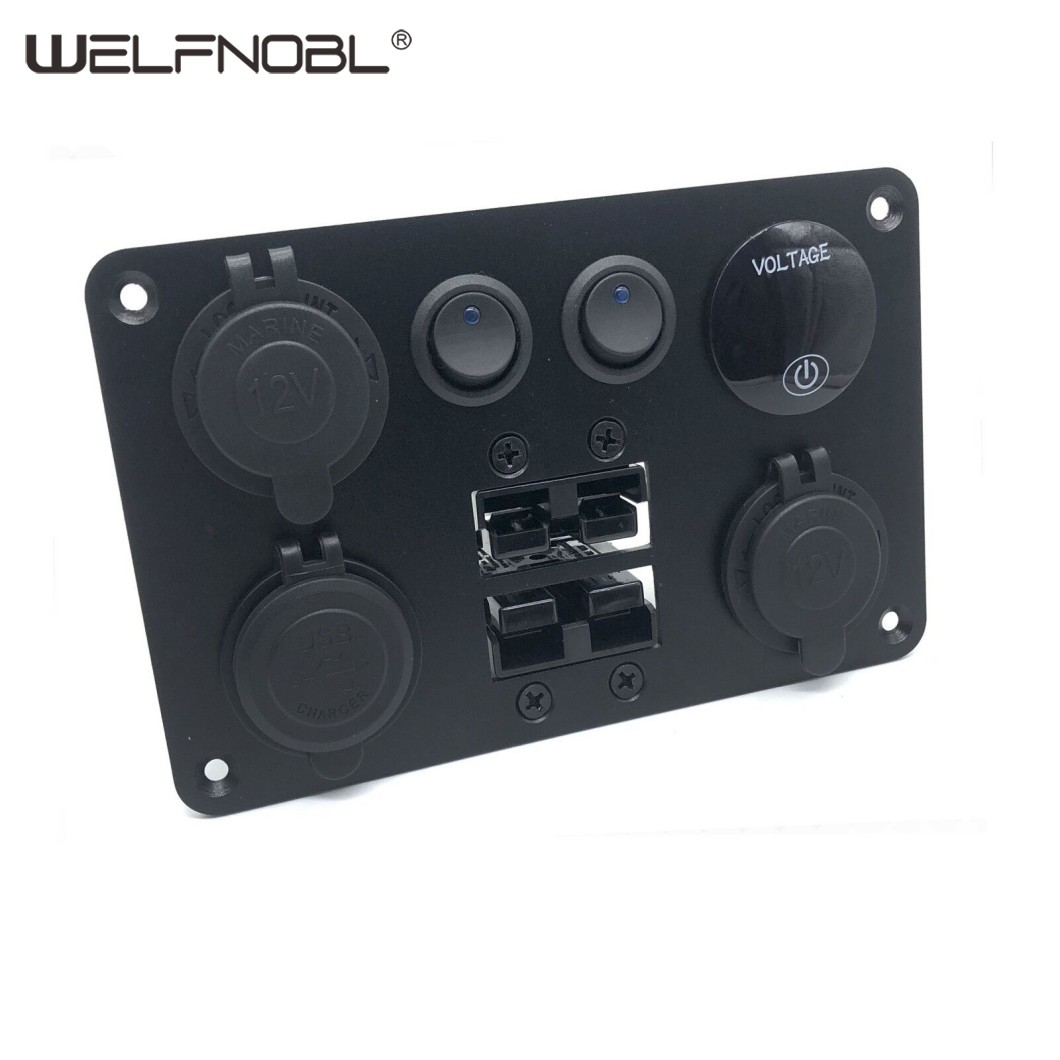 Electronic 12V switch board 4 group panel
