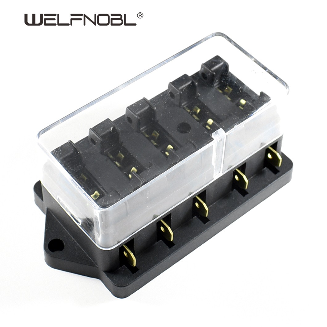 5 Way Car Standard Blade Fuse Holder Box