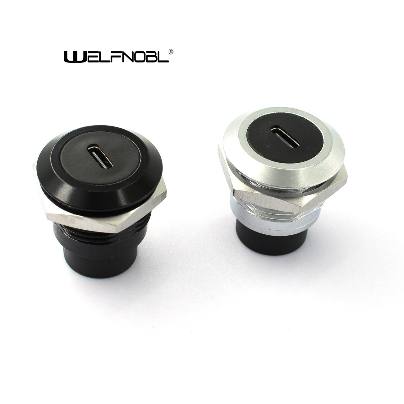 USB C Panel Mount Socket Round Type Data Socket