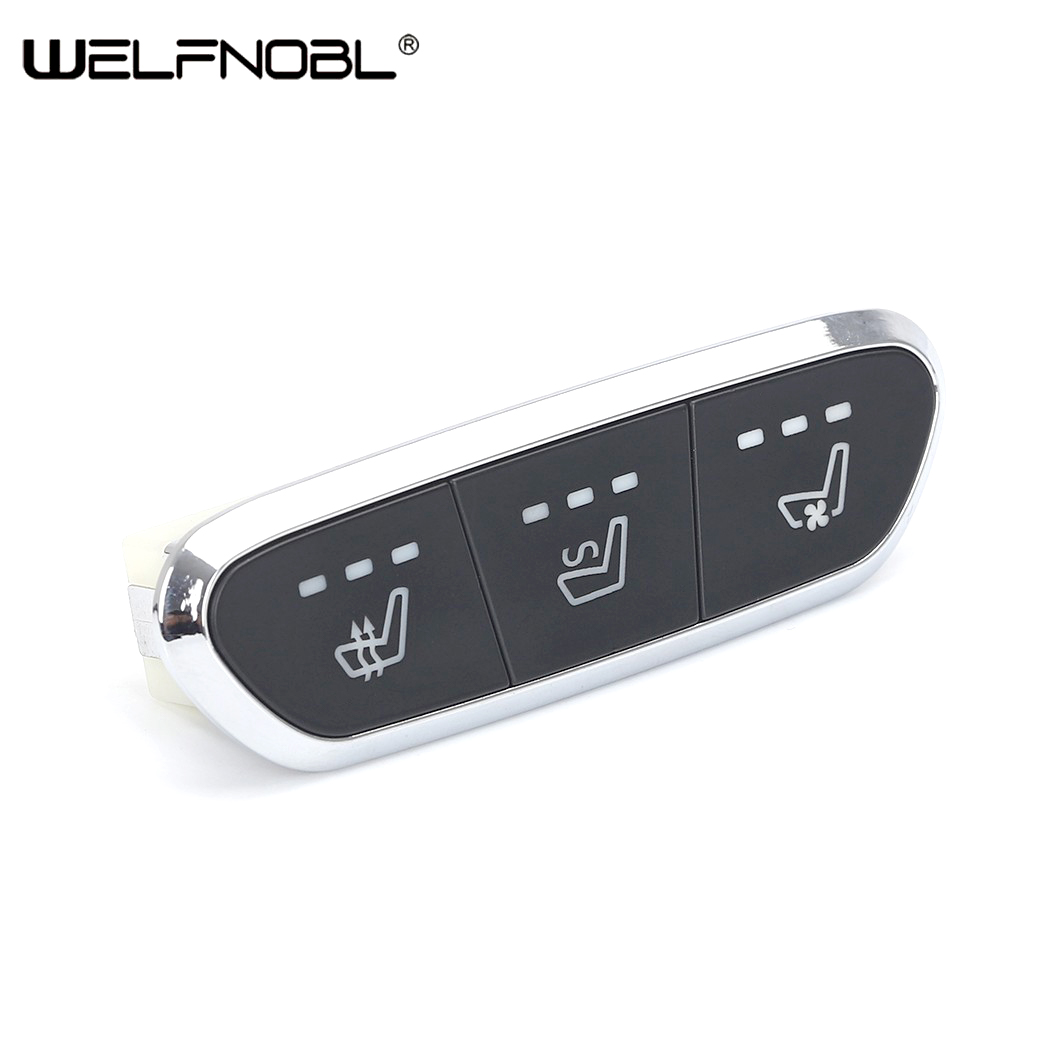 3-button Car Seat Heater Seat Heating Massage Switch Auto Seats Switch Control