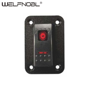 Aluminum 1 Gang Rocker Switch Panel