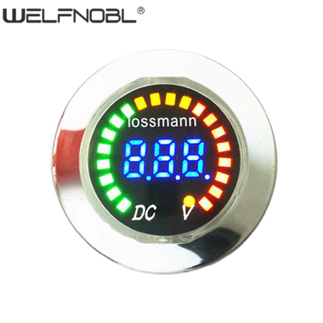DS014V Digital Voltmeter - Color Display, 12V/24V for Trucks & RV