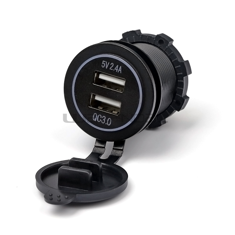2.4A QC3.0 Dual USB Car Quick Charger