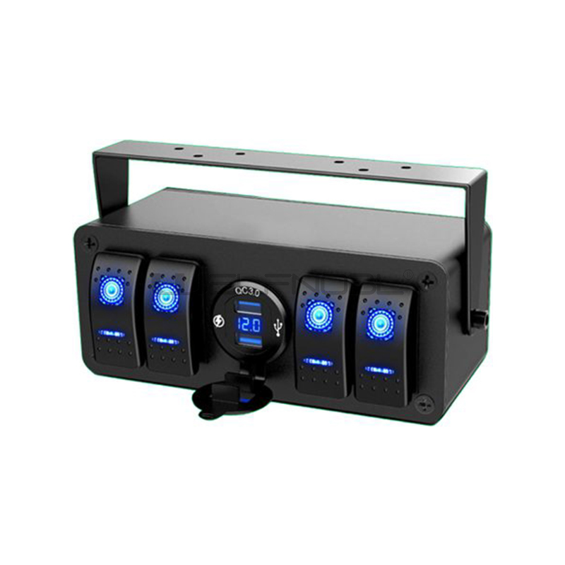 4 gang rocker switch with waterproof box