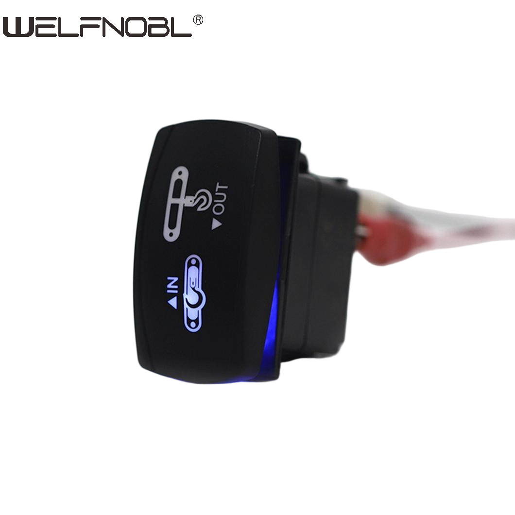7 Pin (ON)-OFF-(ON) Marine Rocker Switch