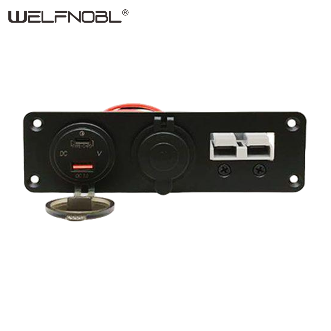 3-in-1 car charger Panel