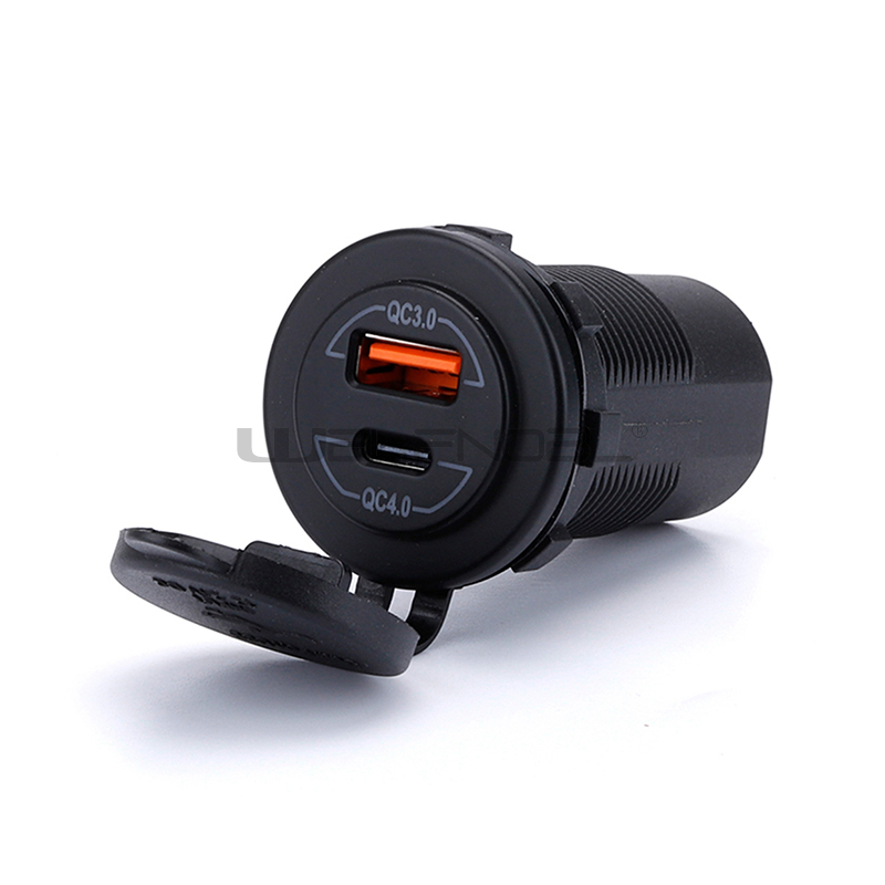 QC3.0&QC4.0 dual quick USB socket for bus
