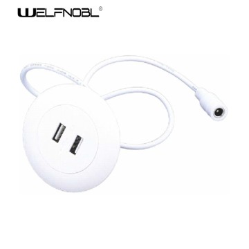 1A 2.1A embedded desktop socket mobile USB charger