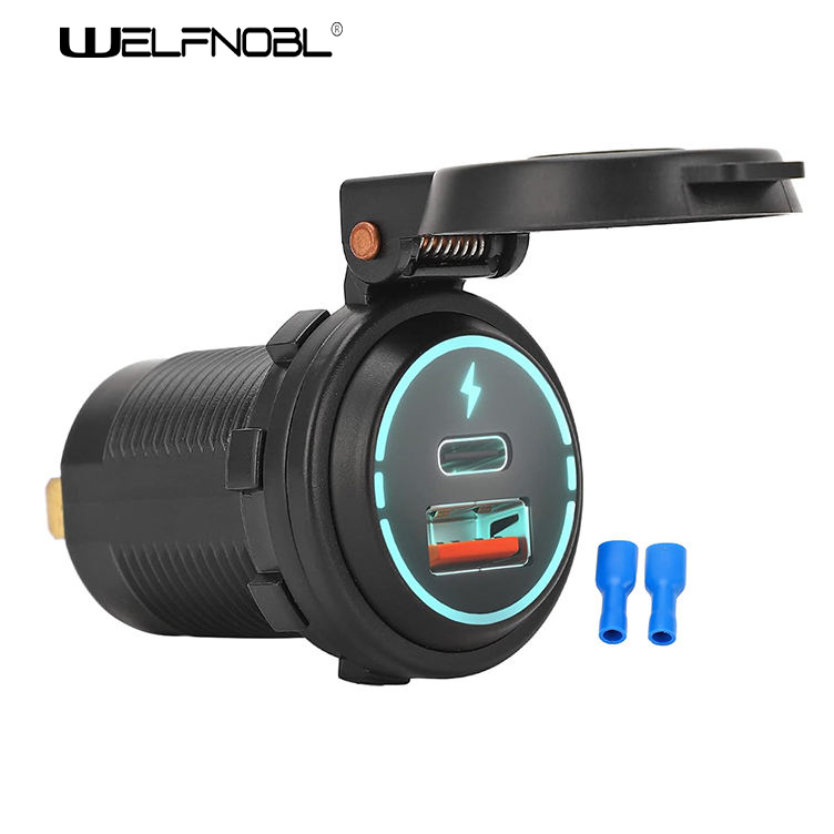 Type C USB Car Charger Socket QC 3.0 Quick Charger