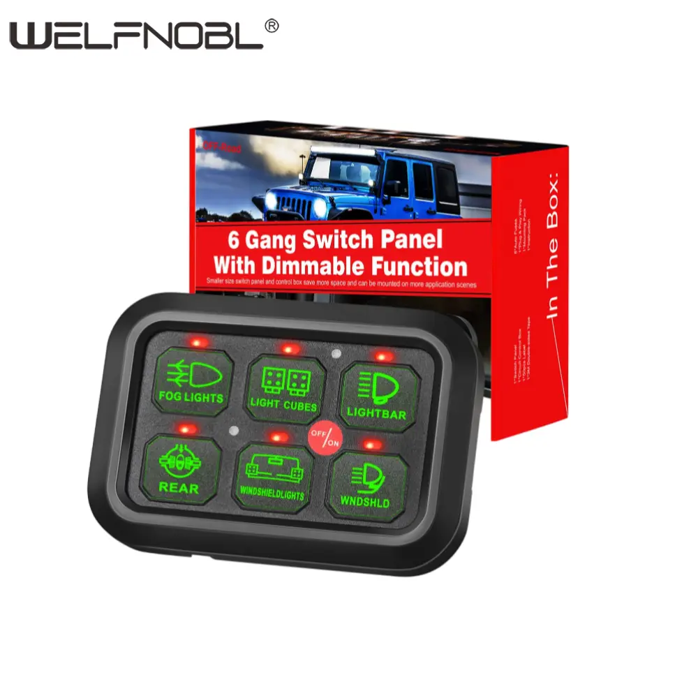 12 V 6‑Gang Switch Panel Overview