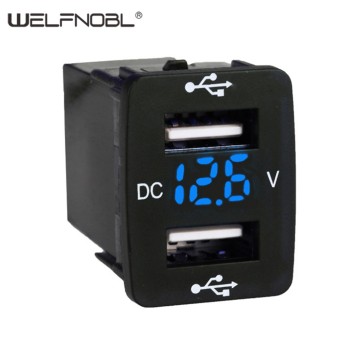 Dedicated 4.2A Dual USB Charger with Voltmeter Display