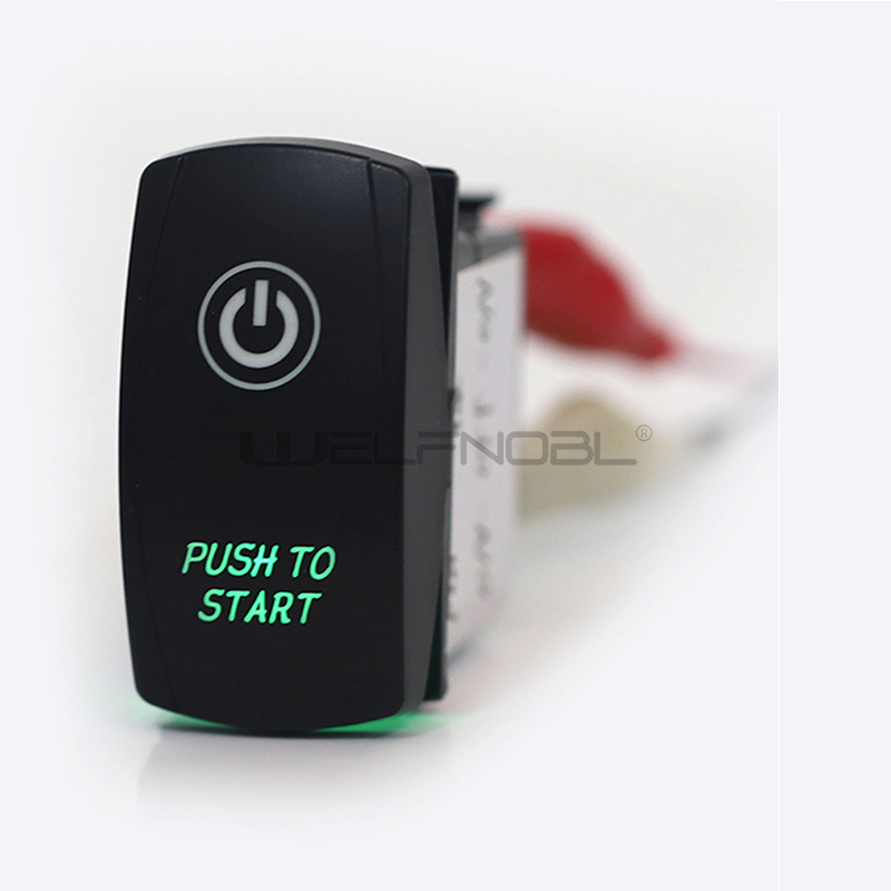ON-ON 7 Pin Toggle Rocker Switch