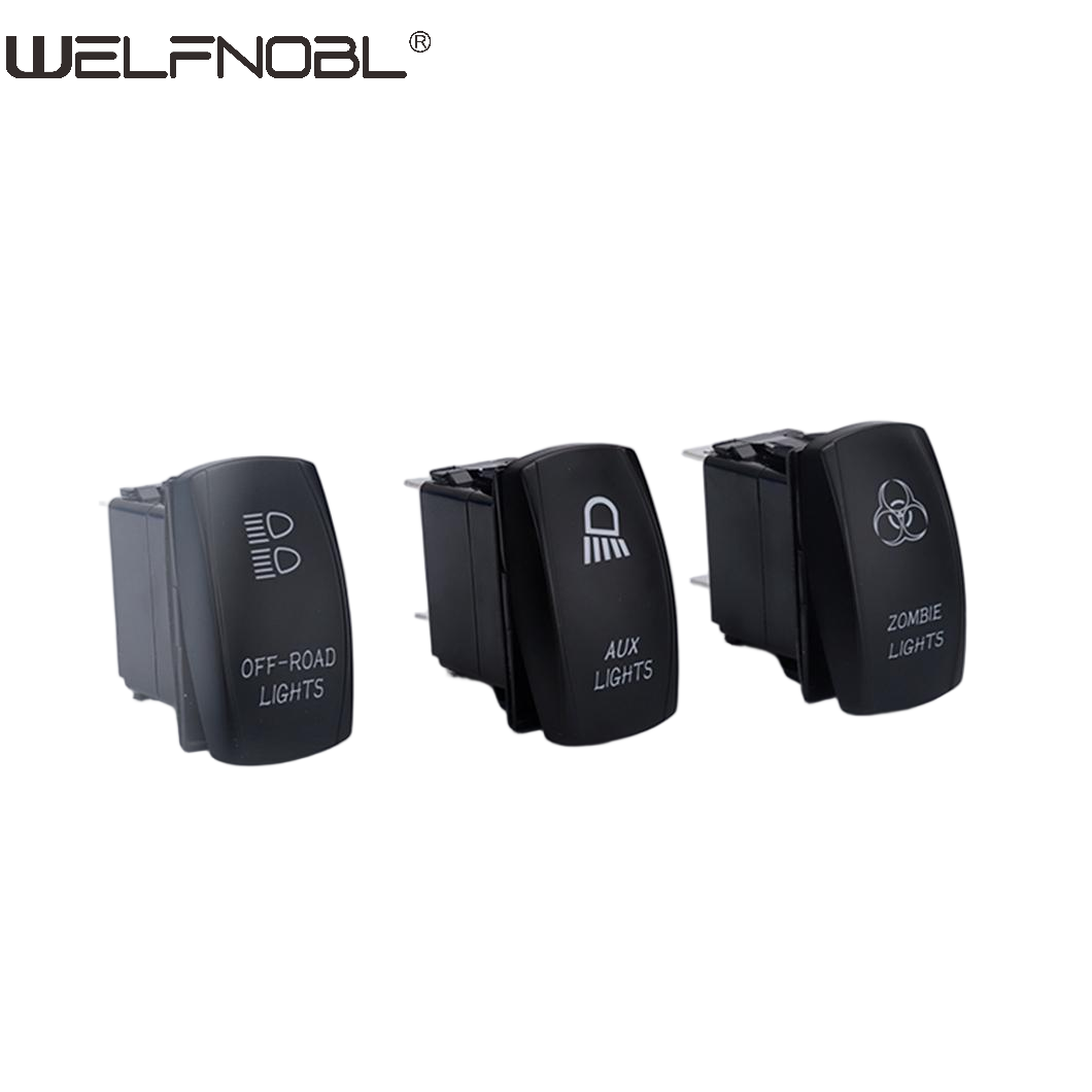 5PIN 7PIN 10PIN On-off Waterproof Rocker Switch for Boating