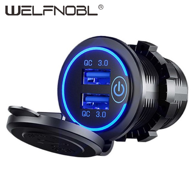 Dual QC3.0 USB Fast Charger Socket