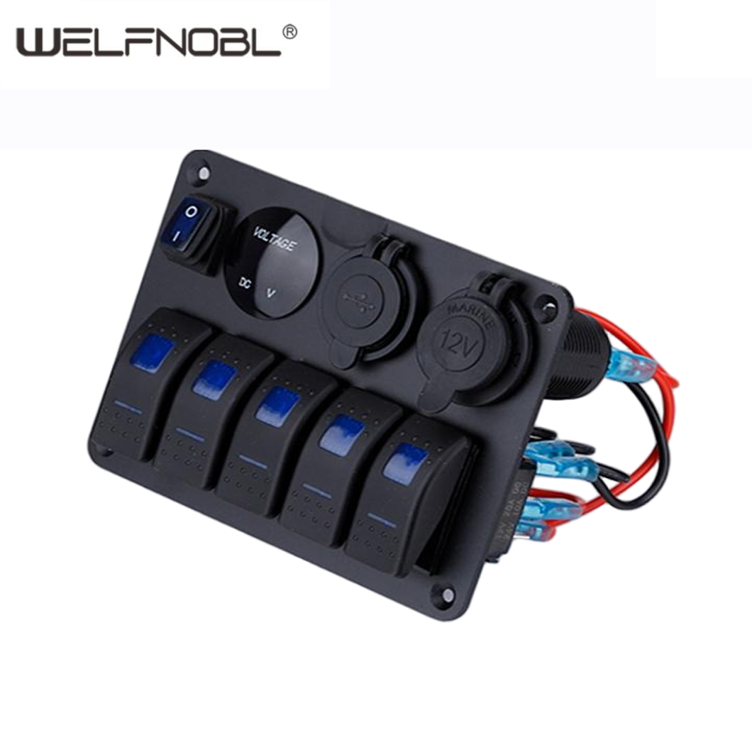 marine rocker switch white