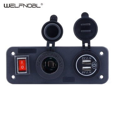Dual 4.2A USB Power Outlet Panel