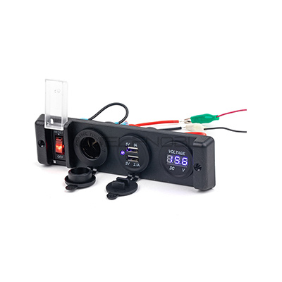 Power Socket 4 Hole Mounted Waterproof Panel