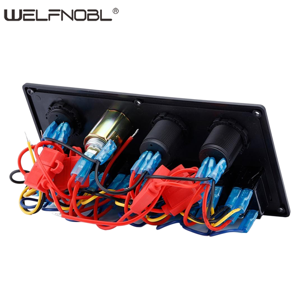 8 Gang Switch Panel for Car Boat Marine