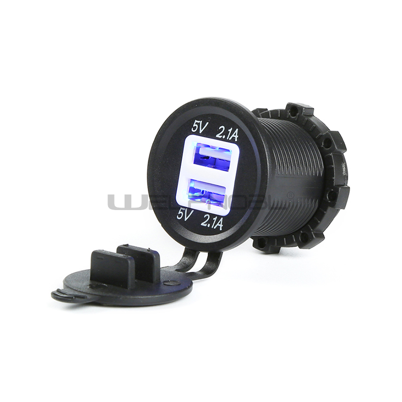 Dual USB Charger Socket Power Outlet for Marine