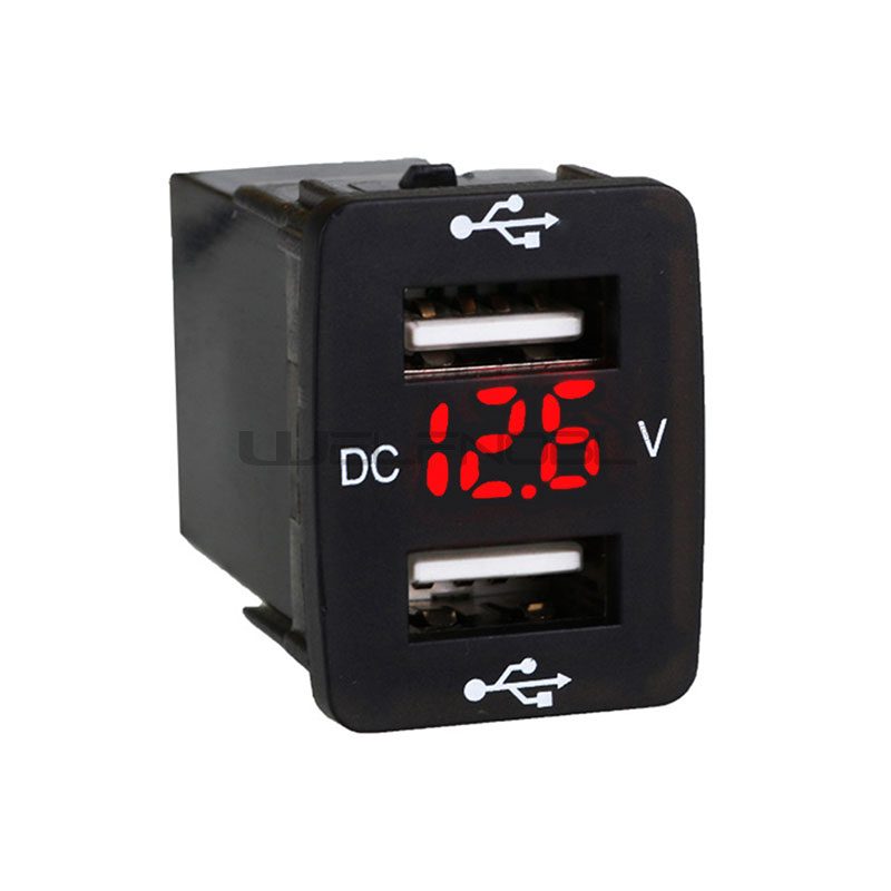 Dedicated 4.2A Dual USB Charger with Voltmeter Display