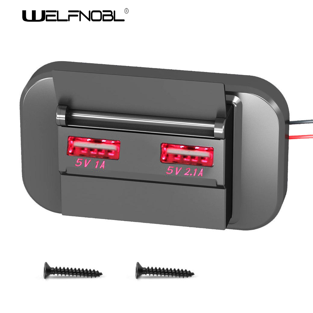 DS001A 1a+2.1a Bus USB Car Charger Socket