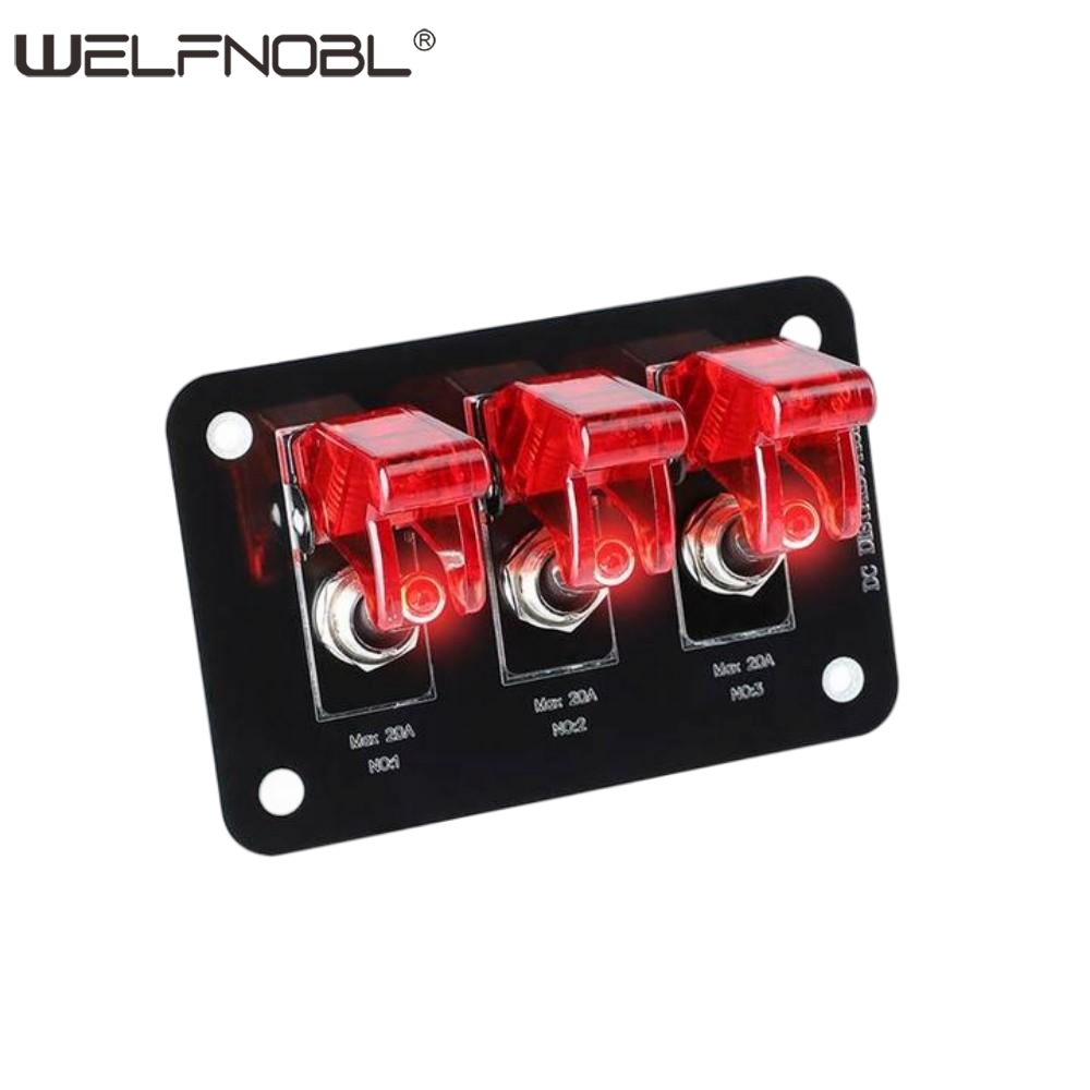 IB-PR17 LED Toggle Switch - 12V Illuminated, SPDT On-Off-On, Waterproof
