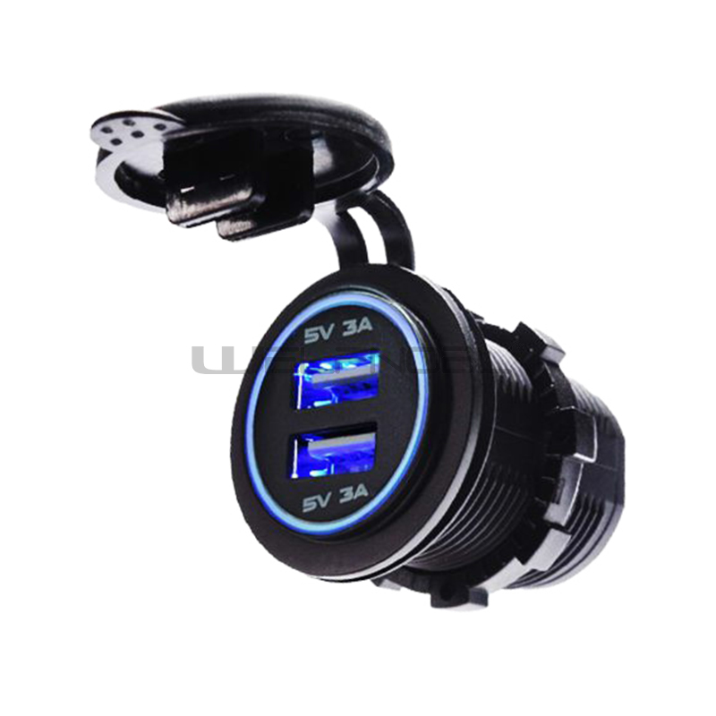 6A Quick charger Dual 2 Port Car USB Charger