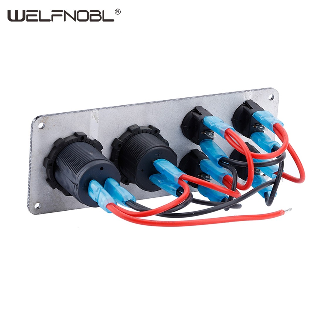6 gang combination panel