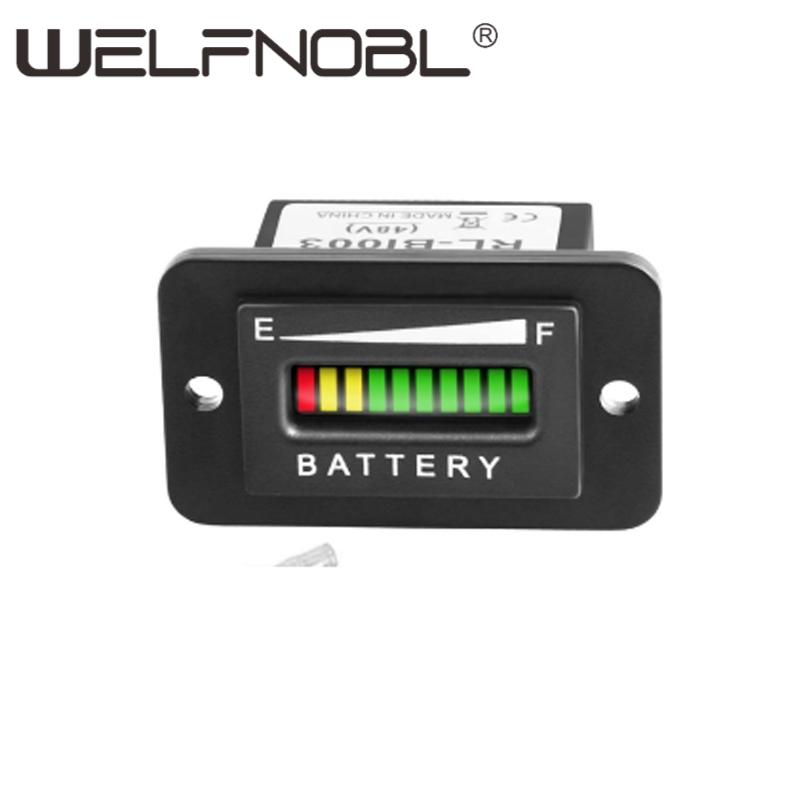 12/24/36/48/72V LED Battery Indicator Meter Charge Indicator