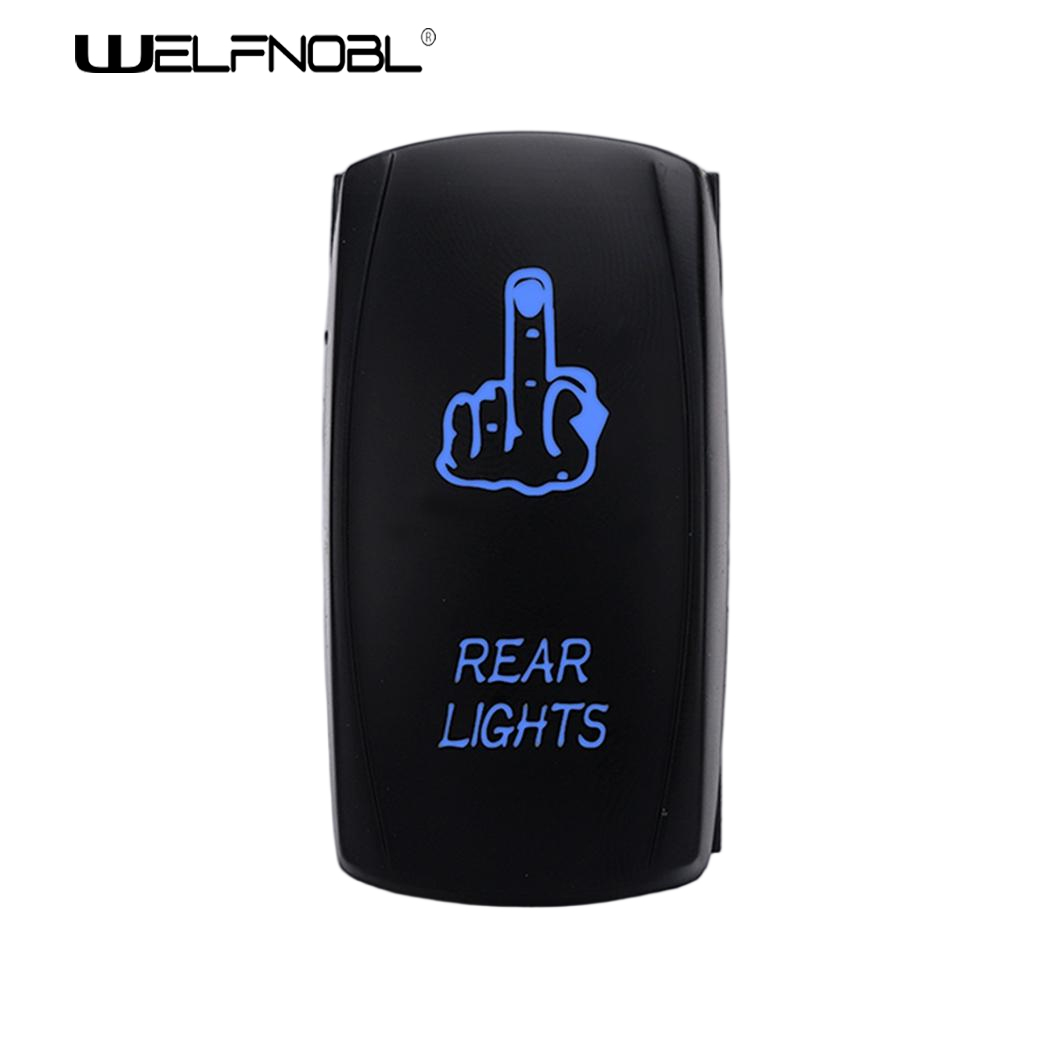 Waterproof Lighted Switches 5 Pin on Off