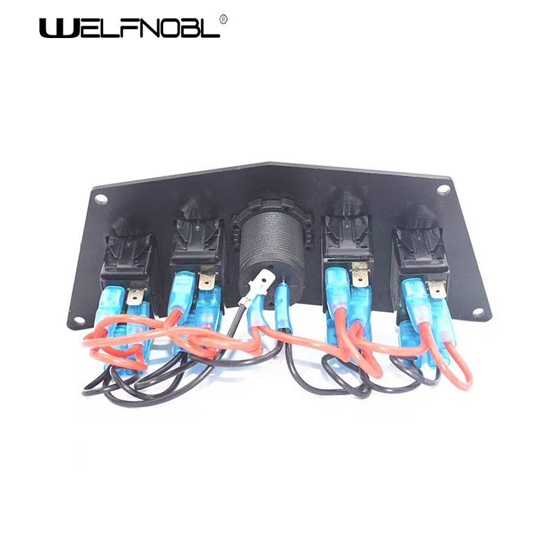 4 gang auto switch panel with USB charger