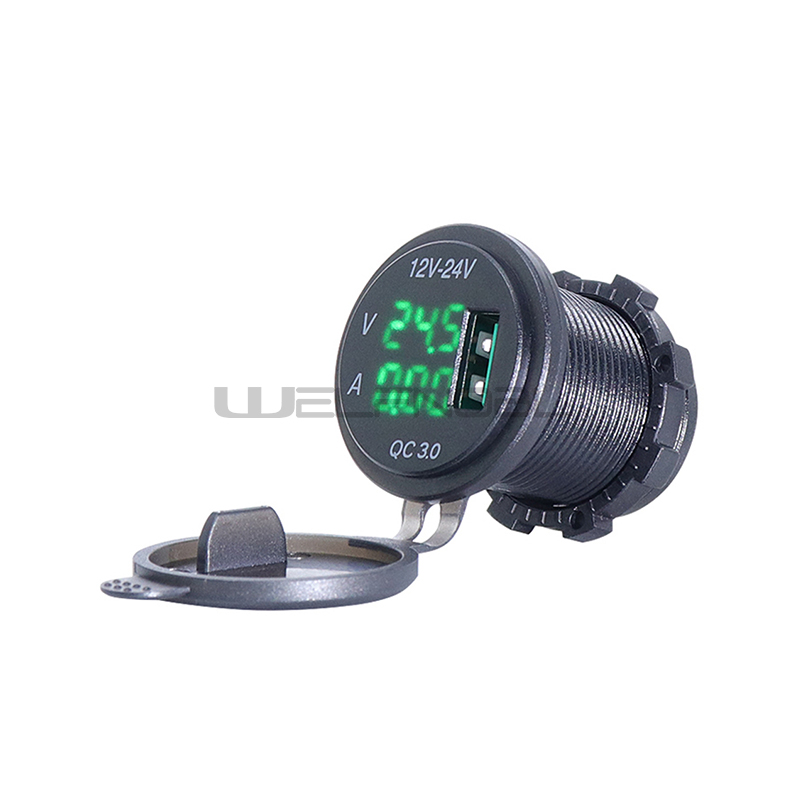 QC3.0 Dual USB Fast Charger Power Outlet