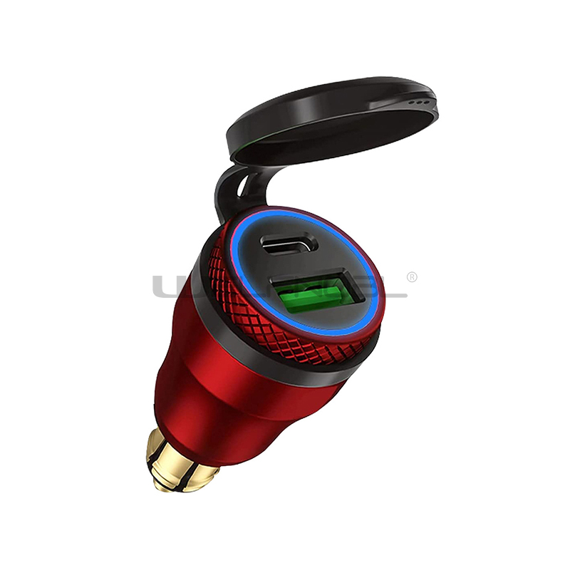 USB-A QC3.0+PD Motorcycle USB charger