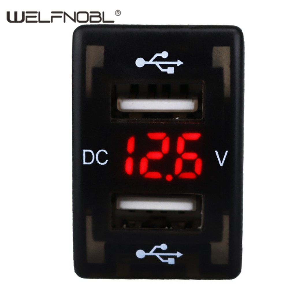 Car modification special Dual USB port socket charger