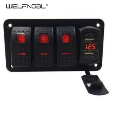 4/6 Gang Rocker switch panel