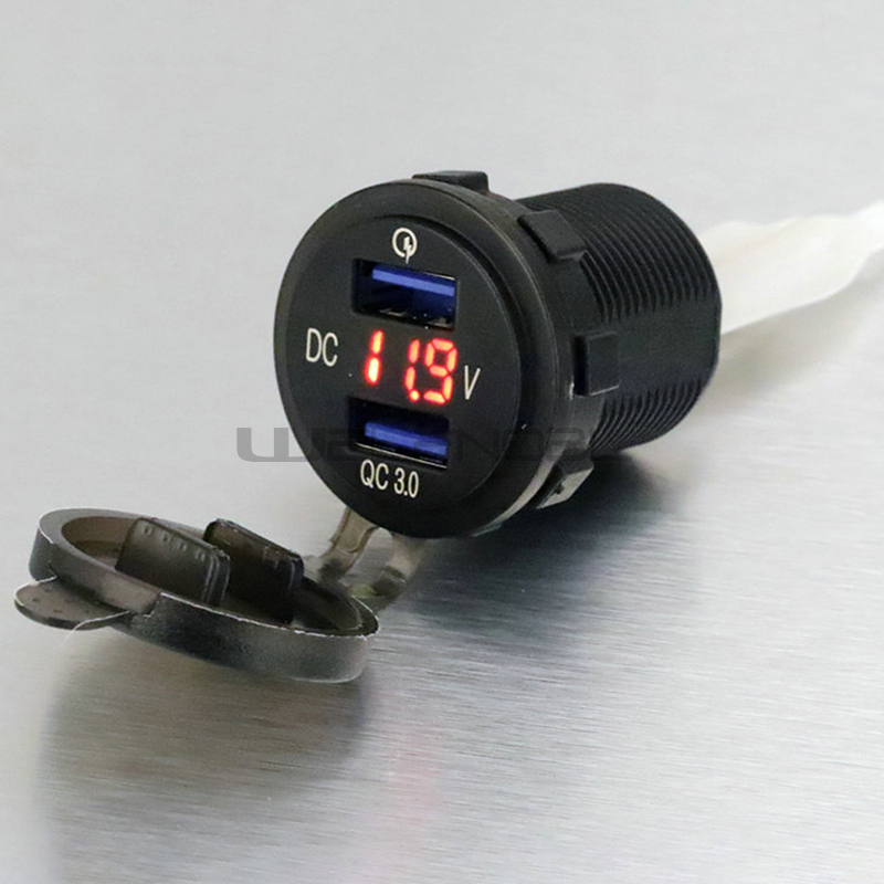Quick Fast Charge QC3.0 Dual USB Car Charger Socket