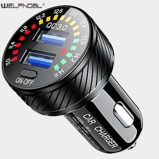QC3.0 DC 12V Dual USB Socket